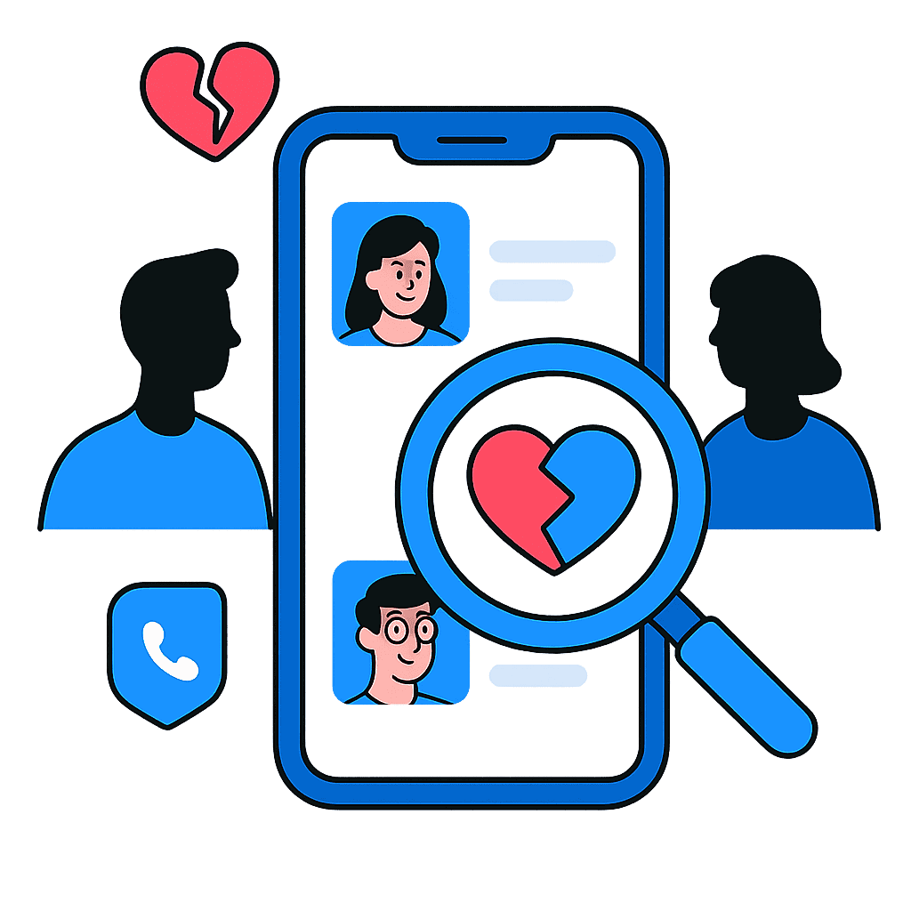 Online daters checking if their match is real