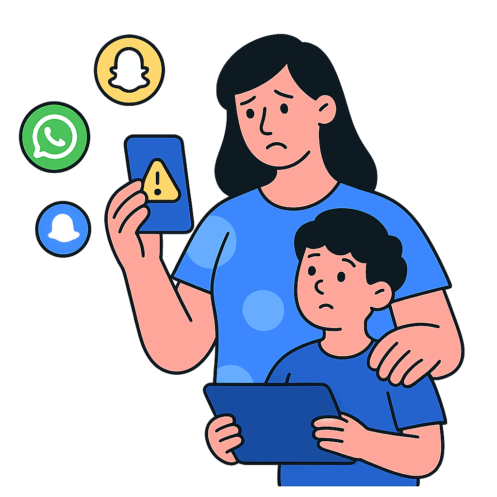 Parents keeping kids safe from fake accounts