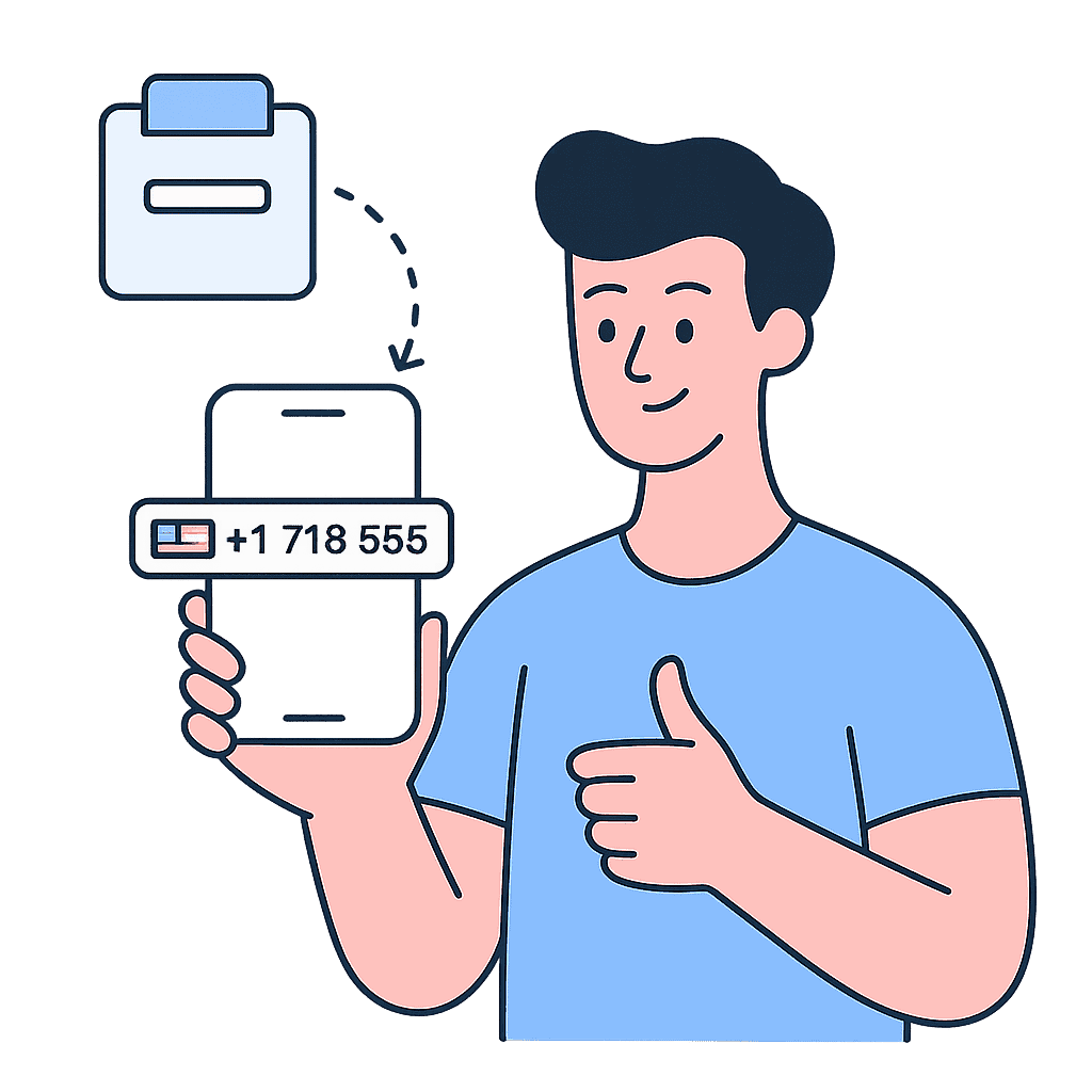 Paste the number you want to verify