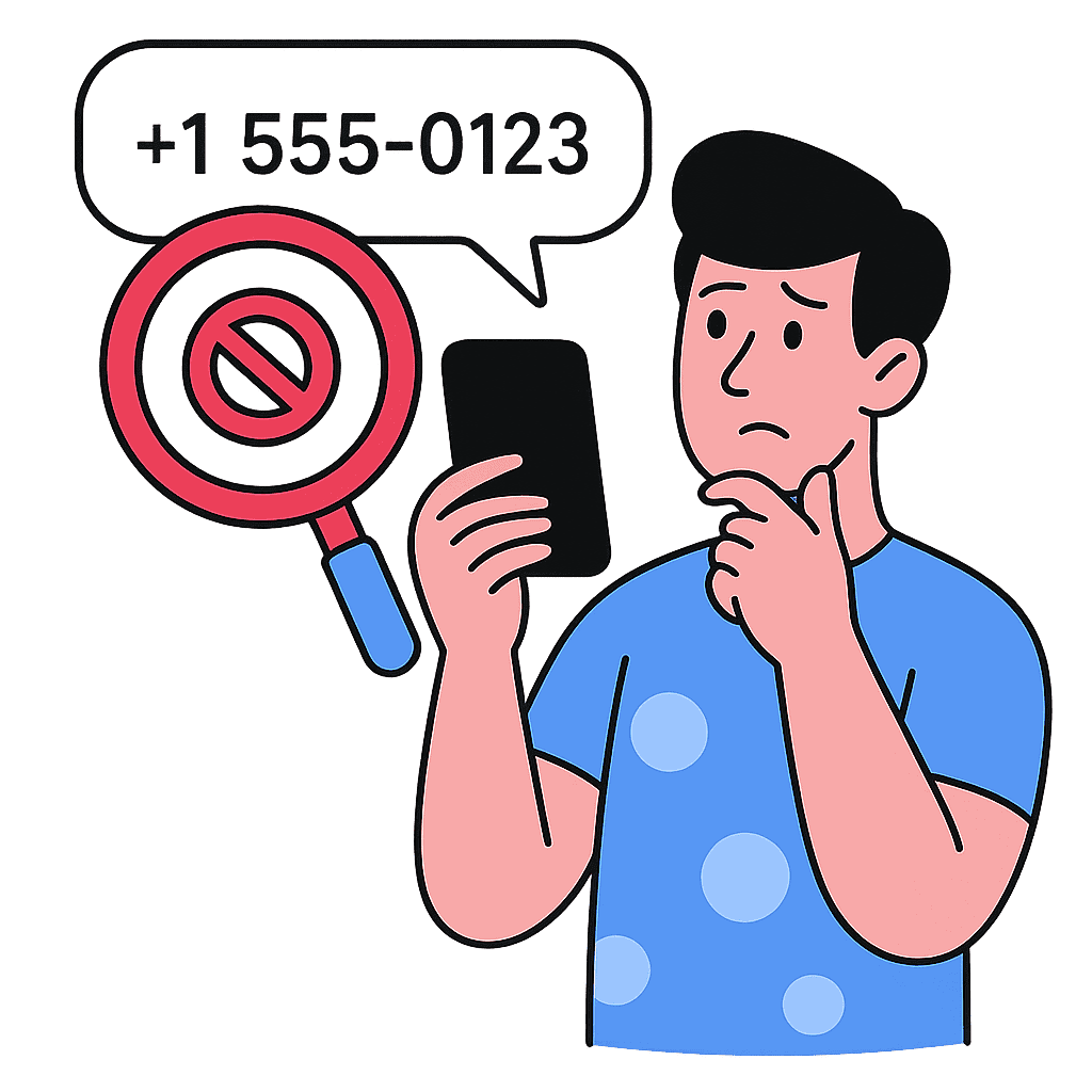 Text or call recipients unsure about a weird number