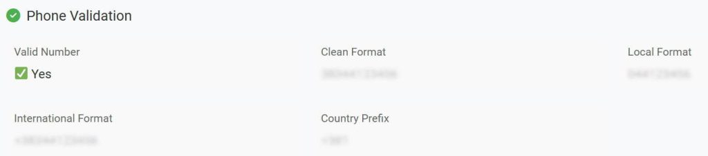 Catfishnumr-phone validation