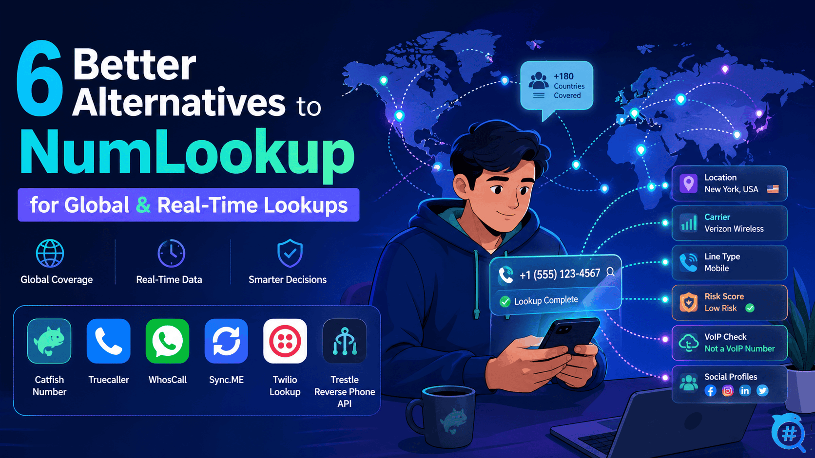 6 NumLookup Alternatives for Real-Time Caller ID and Phone Number Search