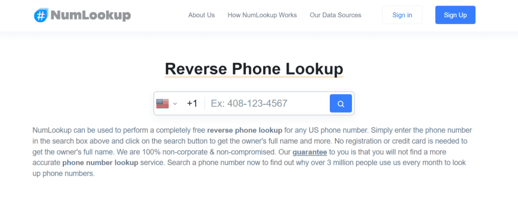 NumLookup: Best Free Lookups