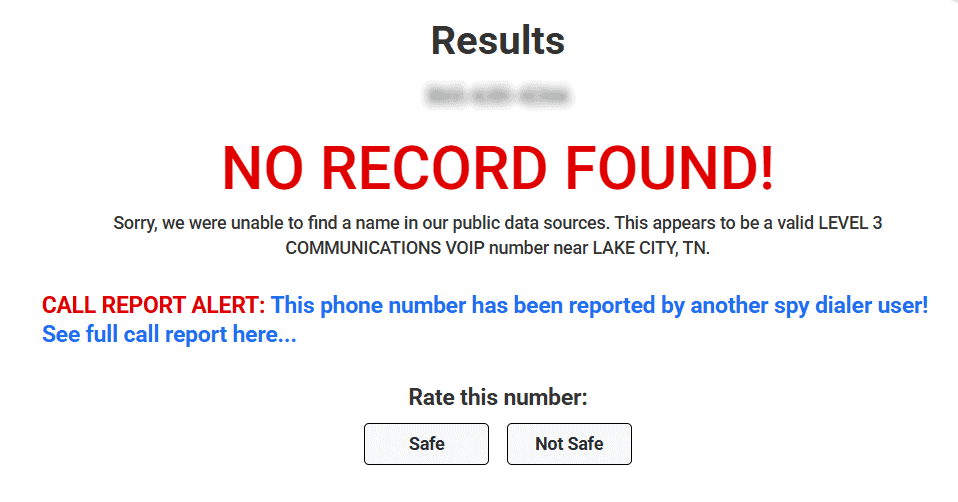 spydialer results